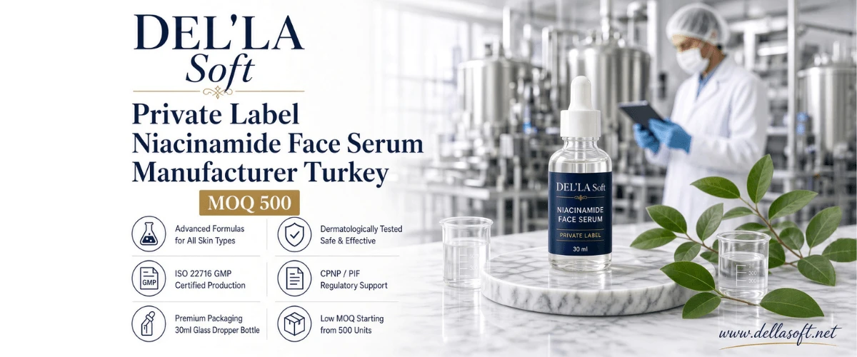 Produttore di Siero alla Niacinamide Conto Terzi Turchia | MOQ 500