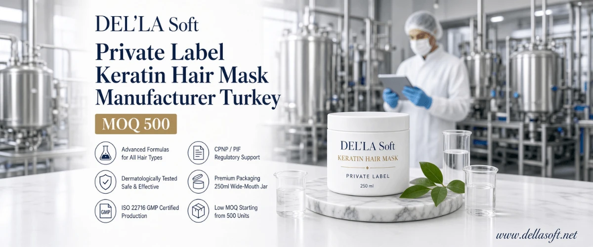 Private Label Keratin Hair Mask Manufacturer Turkey | MOQ 500