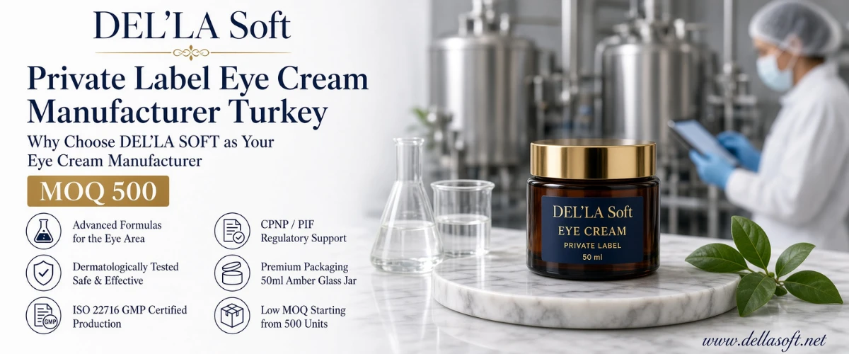 Private Label Eye Cream Manufacturer Turkey | MOQ 500